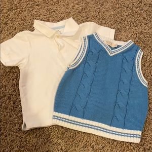 Children’s Place dressy/Easter polo & sweater vest